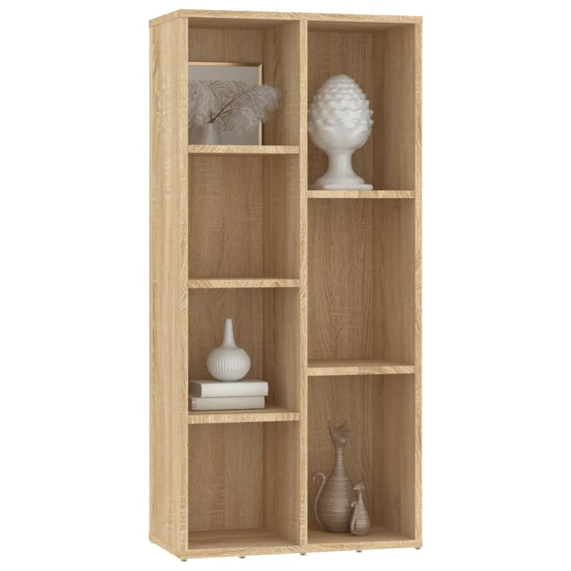 vidaXL sonoma tölgy színű szerelt fa könyvszekrény 50x25x106 cm