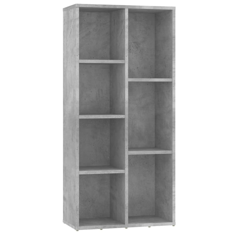 vidaXL betonszürke szerelt fa könyvszekrény 50 x 25 x 106 cm