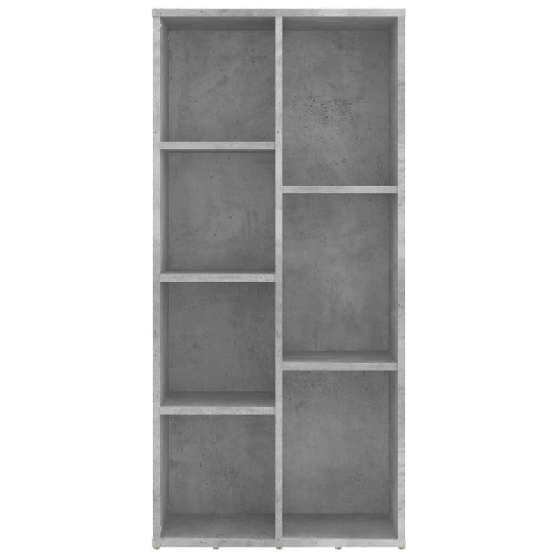 vidaXL betonszürke szerelt fa könyvszekrény 50 x 25 x 106 cm