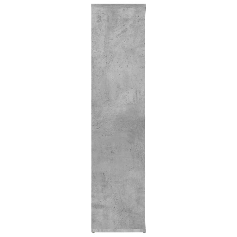 vidaXL betonszürke szerelt fa könyvszekrény 50 x 25 x 106 cm