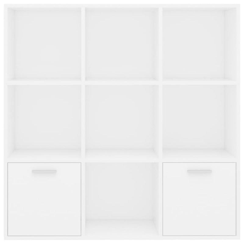 vidaXL fehér szerelt fa könyvszekrény 98 x 30 x 98 cm