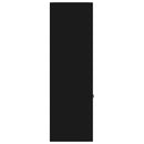 vidaXL fekete szerelt fa könyvszekrény 98 x 30 x 98 cm