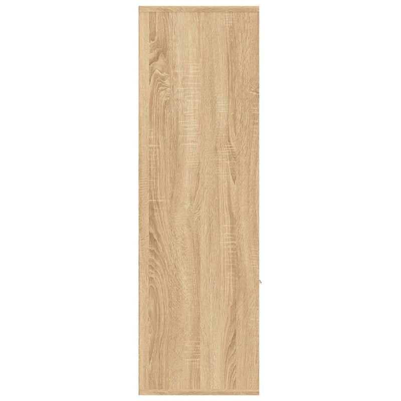 vidaXL sonoma tölgy színű szerelt fa könyvszekrény 98 x 30 x 98 cm