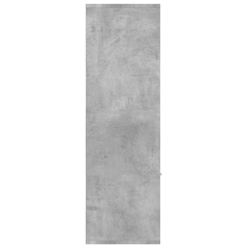 vidaXL betonszürke szerelt fa könyvszekrény 98 x 30 x 98 cm