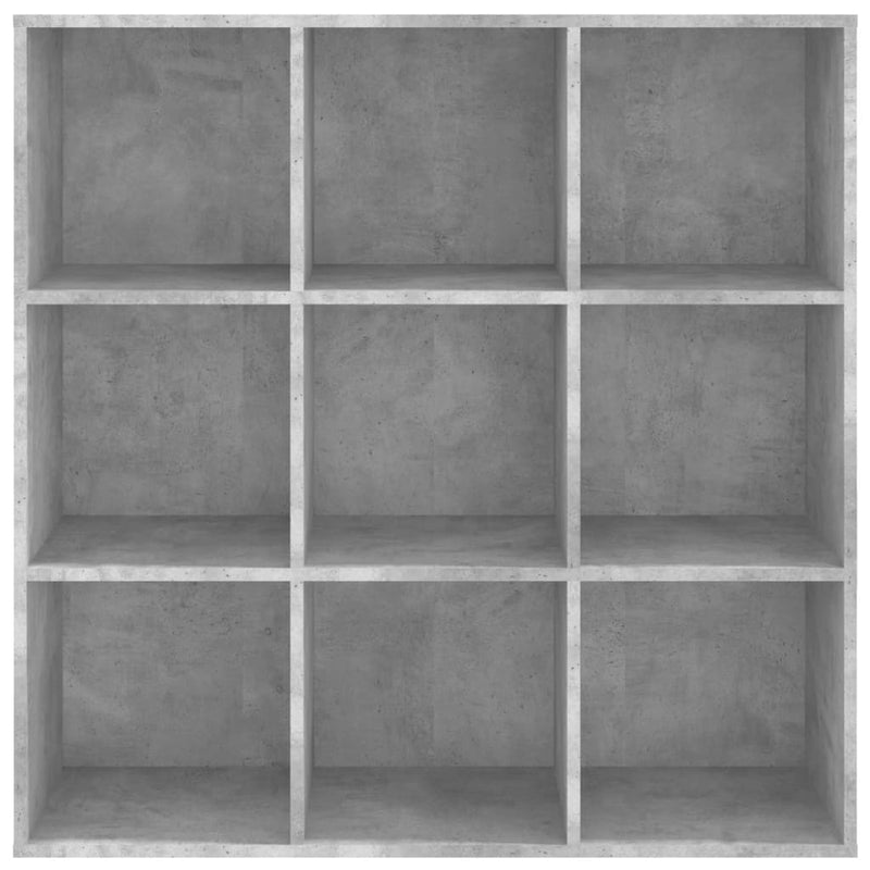 vidaXL betonszürke szerelt fa könyvszekrény 98 x 29 x 97,5 cm