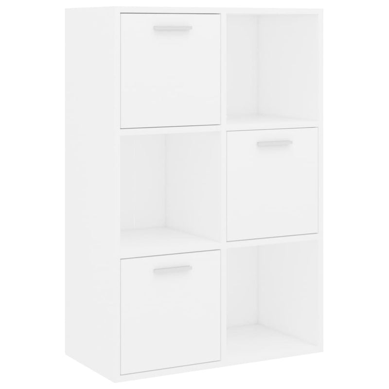 vidaXL fehér szerelt fa tárolószekrény 60 x 29,5 x 90 cm