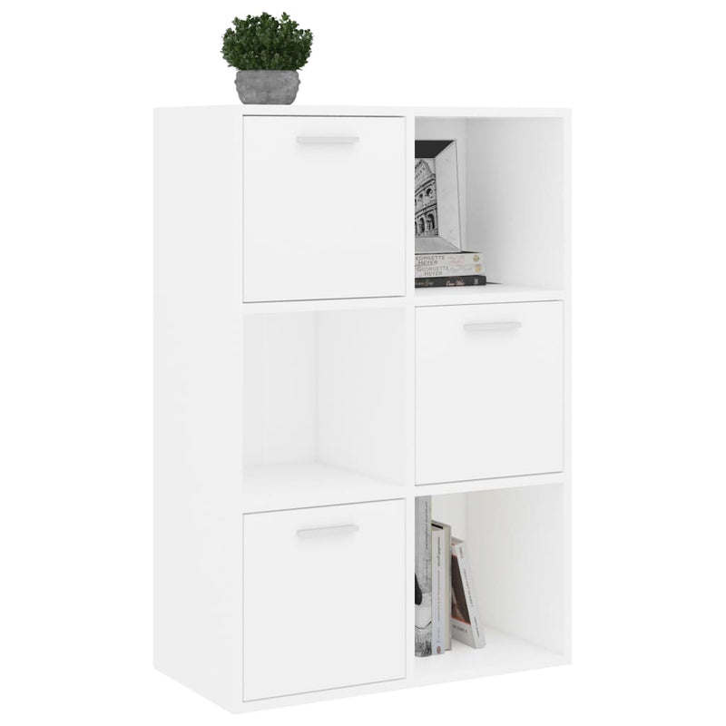 vidaXL fehér szerelt fa tárolószekrény 60 x 29,5 x 90 cm