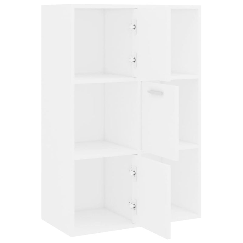 vidaXL fehér szerelt fa tárolószekrény 60 x 29,5 x 90 cm