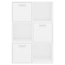 vidaXL fehér szerelt fa tárolószekrény 60 x 29,5 x 90 cm