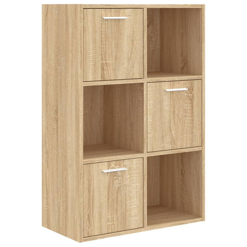 vidaXL sonoma tölgy színű szerelt fa tárolószekrény 60 x 29,5 x 90 cm