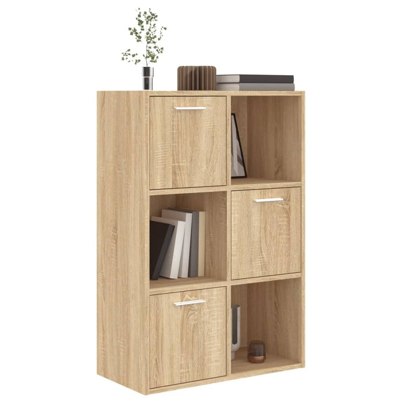vidaXL sonoma tölgy színű szerelt fa tárolószekrény 60 x 29,5 x 90 cm