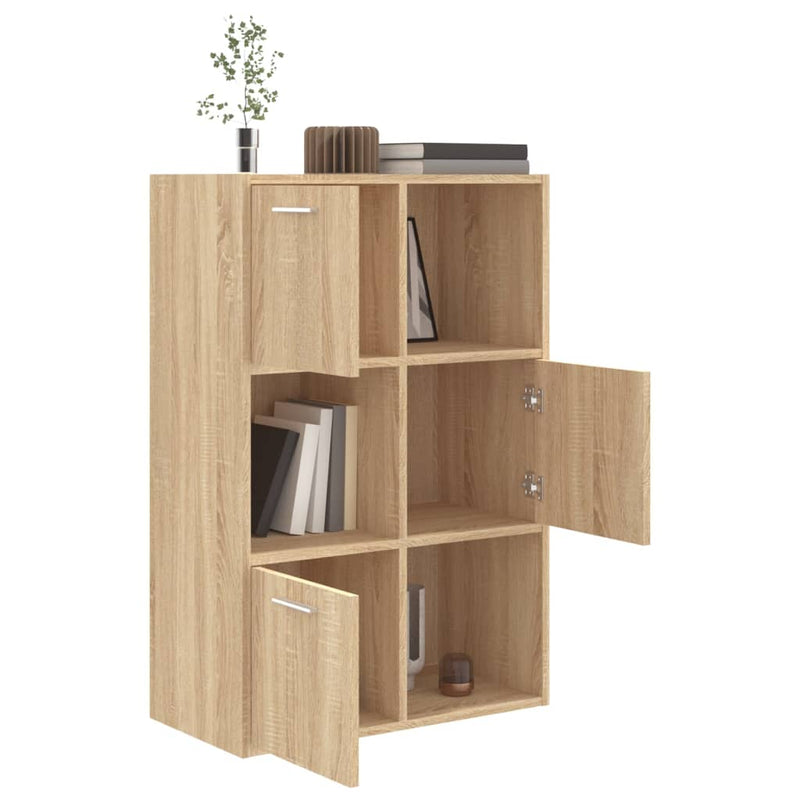 vidaXL sonoma tölgy színű szerelt fa tárolószekrény 60 x 29,5 x 90 cm