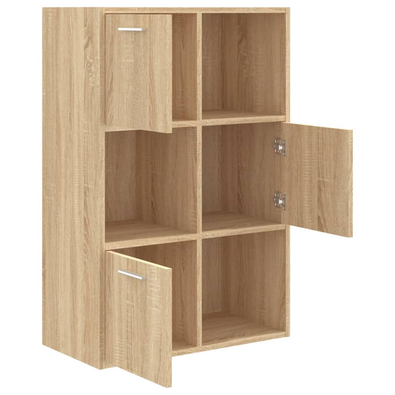 vidaXL sonoma tölgy színű szerelt fa tárolószekrény 60 x 29,5 x 90 cm