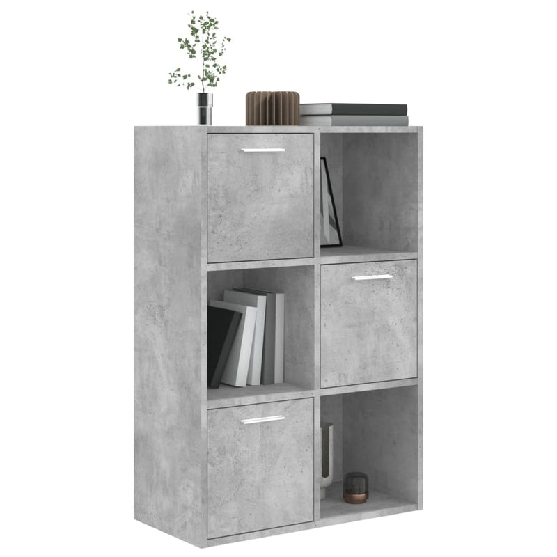 vidaXL betonszürke szerelt fa tárolószekrény 60 x 29,5 x 90 cm