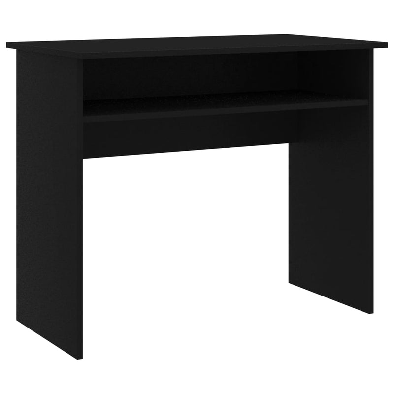 vidaXL fekete szerelt fa íróasztal 90 x 50 x 74 cm