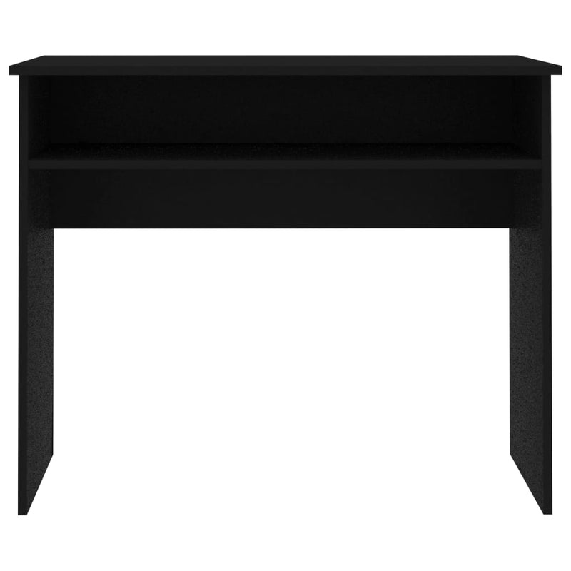 vidaXL fekete szerelt fa íróasztal 90 x 50 x 74 cm