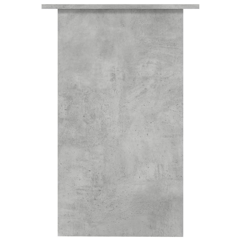 vidaXL betonszürke szerelt fa íróasztal 90 x 50 x 74 cm