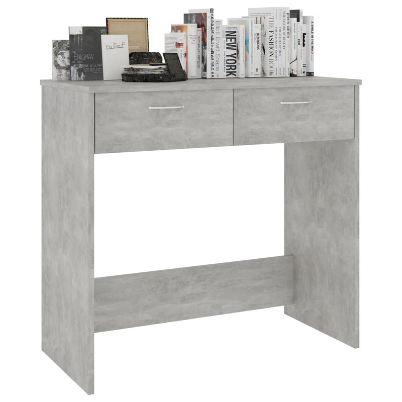 vidaXL betonszürke szerelt fa íróasztal 80 x 40 x 75 cm