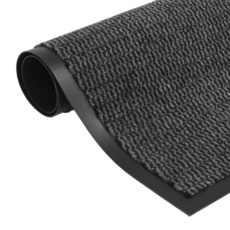 vidaXL 2 db antracitszürke négyszögletes szennyfogó szőnyeg 40 x 60 cm