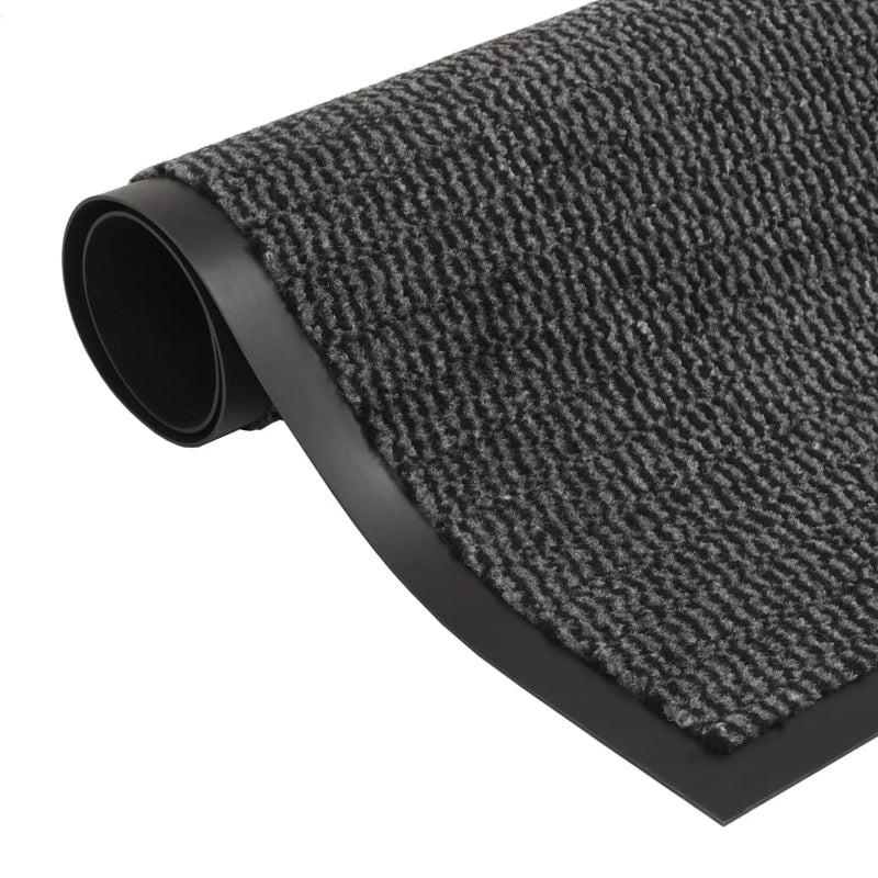 vidaXL 2 db antracitszürke négyszögletes szennyfogó szőnyeg 60 x 90 cm