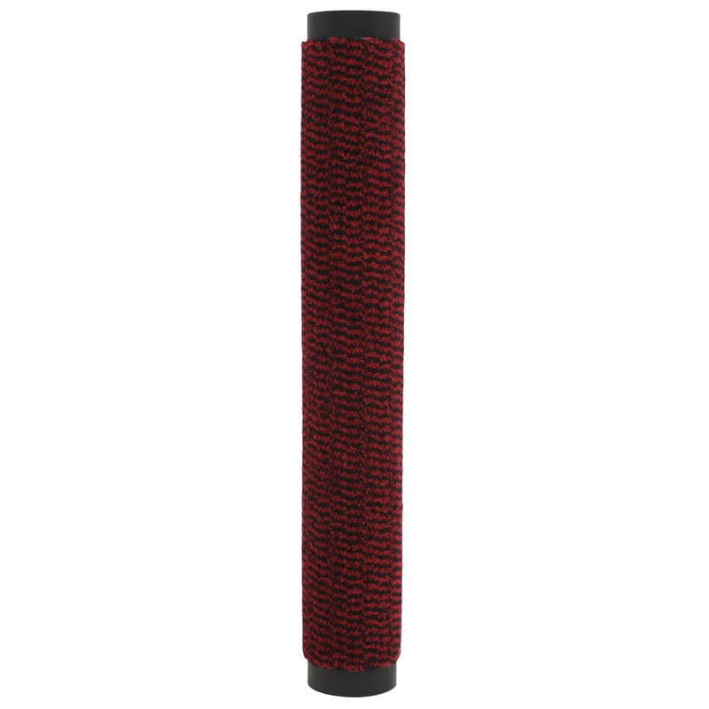 vidaXL 2 db piros négyszögletes bolyhos szennyfogó szőnyeg 90 x 150 cm