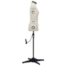 vidaXL krémszínű női állítható próbababa S-es méret 33-40