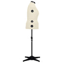 vidaXL krémszínű női állítható próbababa L-es méret 44-50