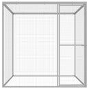 vidaXL horganyzott acél macskaketrec 1,5 x 1,5 x 1,5 m