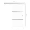 vidaXL ezüstszínű ESG üveg és alumínium tolóajtó 76 x 205 cm