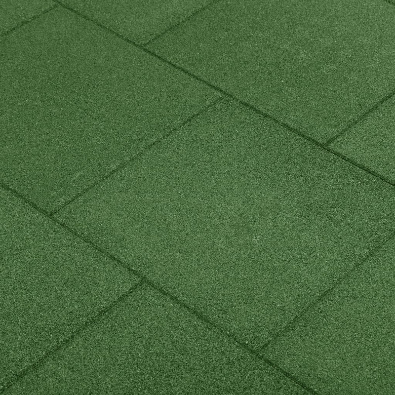 vidaXL 12 db zöld ütéscsillapító gumilap 50 x 50 x 3 cm