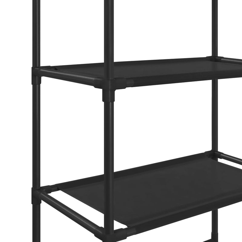 vidaXL 3 szintes fekete WC feletti tárolóállvány 53 x 28 x 169 cm