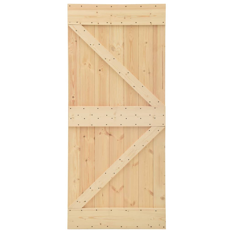 vidaXL tömör fenyőfa ajtó 90 x 210 cm
