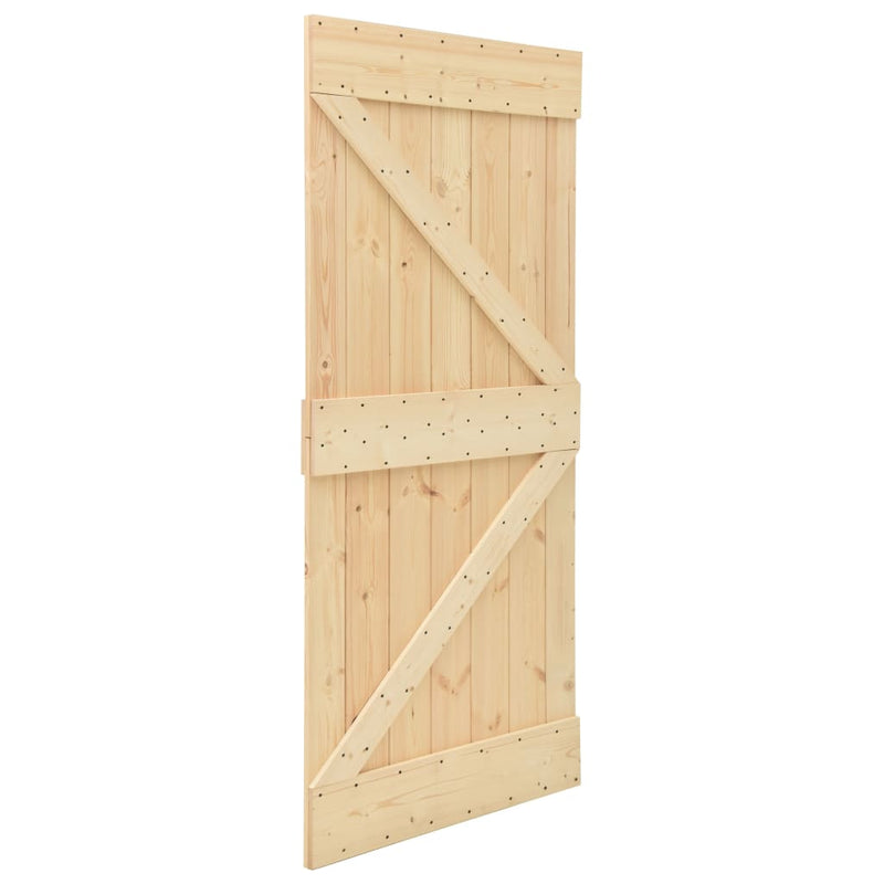 vidaXL tömör fenyőfa ajtó 90 x 210 cm