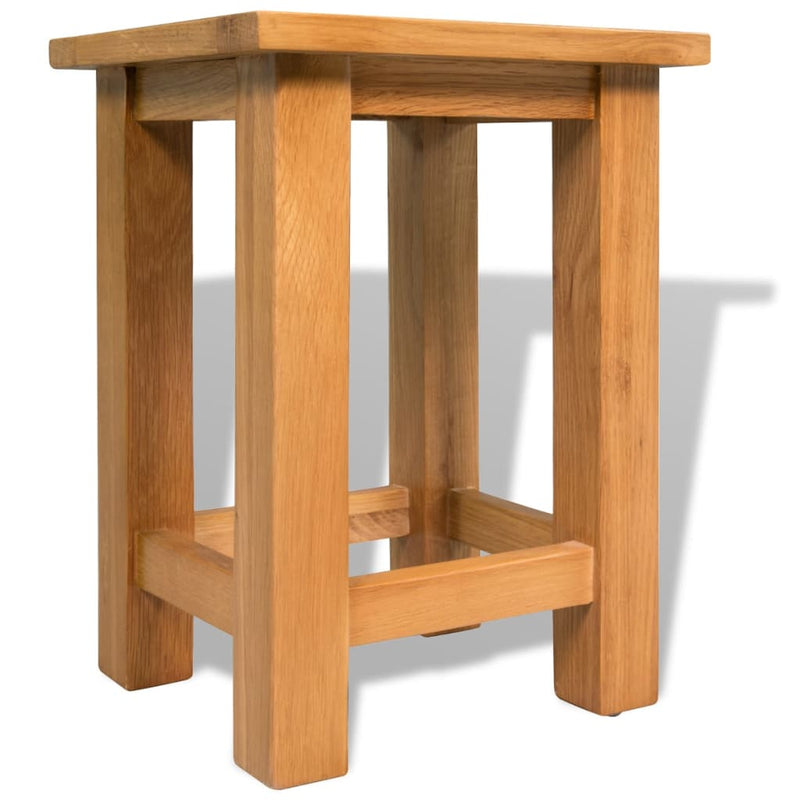 vidaXL 2 db tömör tölgyfa kisasztal 27 x 24 x 37 cm