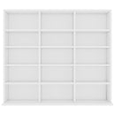 vidaXL fehér szerelt fa CD-tartó szekrény 102 x 23 x 89,5 cm