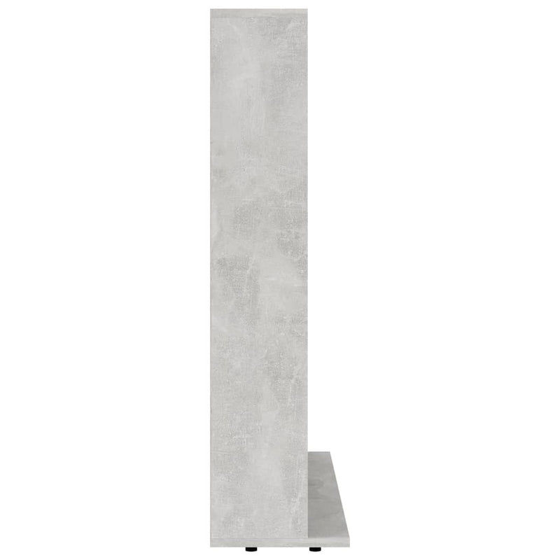 vidaXL betonszürke forgácslap CD-tartó szekrény 102 x 23 x 89,5 cm