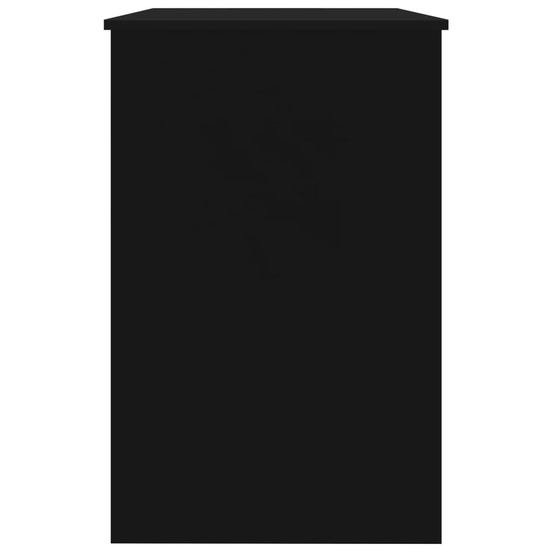 vidaXL fekete szerelt fa íróasztal 100 x 50 x 76 cm