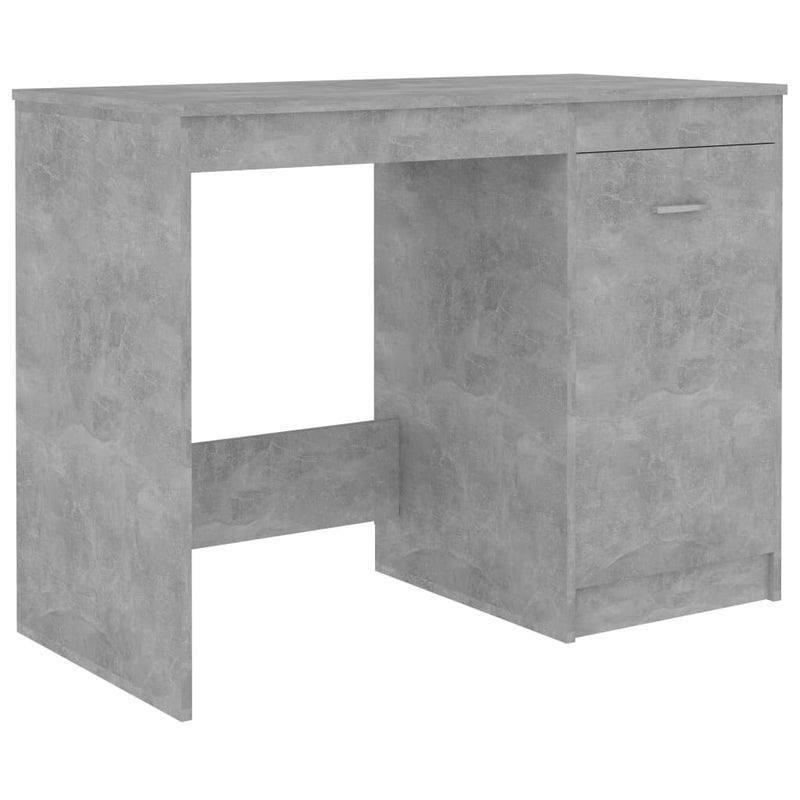 vidaXL betonszürke szerelt fa íróasztal 100 x 50 x 76 cm