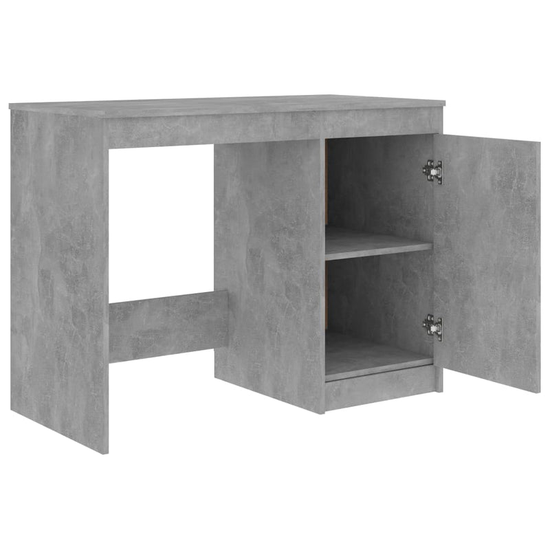 vidaXL betonszürke szerelt fa íróasztal 100 x 50 x 76 cm