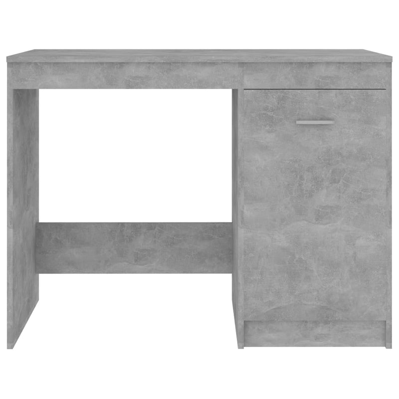vidaXL betonszürke szerelt fa íróasztal 100 x 50 x 76 cm