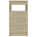 vidaXL sonoma tölgy színű szerelt fa fiókos szekrény 40 x 50 x 76 cm