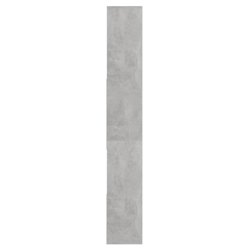 vidaXL betonszürke szerelt fa könyvszekrény 67 x 24 x 161 cm
