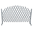 vidaXL szürke tömör fenyőfa rácskerítés 1,8 x 1 m