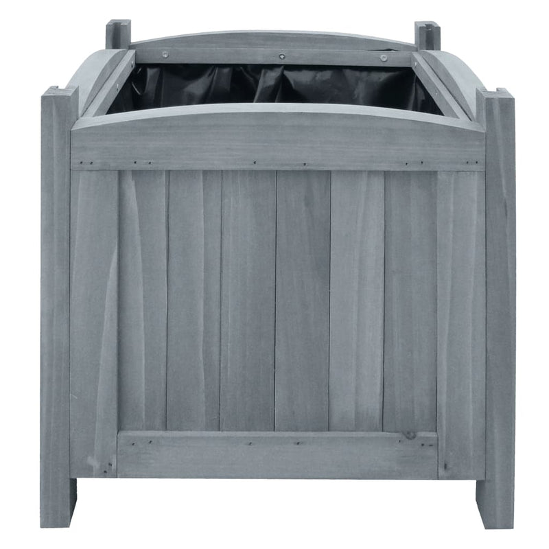 vidaXL 2 db tömör fenyőfa kerti magaságyás 30 x 30 x 30 cm