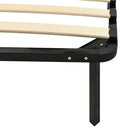 vidaXL fekete fém ágykeret 90 x 200 cm