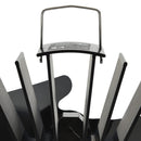 vidaXL fekete hővel meghajtott kétlapátos kandalló ventilátor