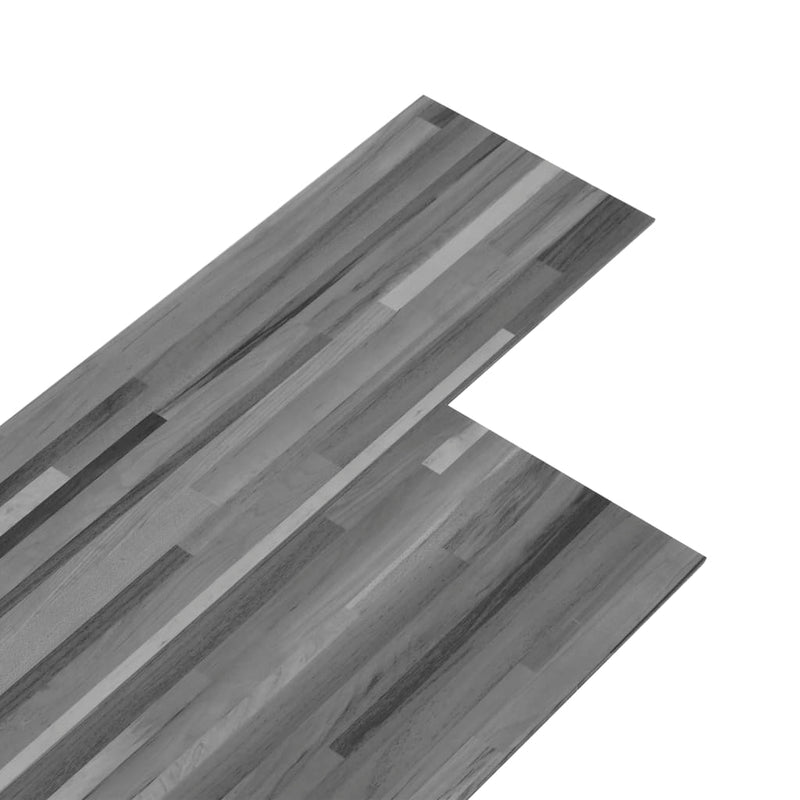 vidaXL csíkos szürke 2 mm-es öntapadó PVC padlóburkolat 5,02 m²