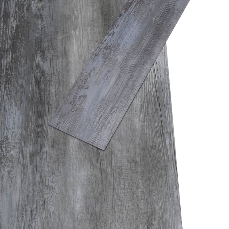 vidaXL fényes szürke 2 mm-es öntapadó PVC padlóburkolat 5,02 m²