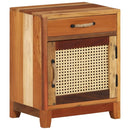 vidaXL tömör újrahasznosított fa éjjeliszekrény 40 x 30 x 50 cm