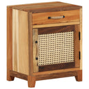 vidaXL tömör újrahasznosított fa éjjeliszekrény 40 x 30 x 50 cm